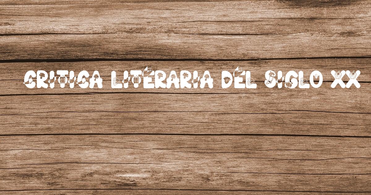Verde crítico: Explorando la literatura del siglo XX