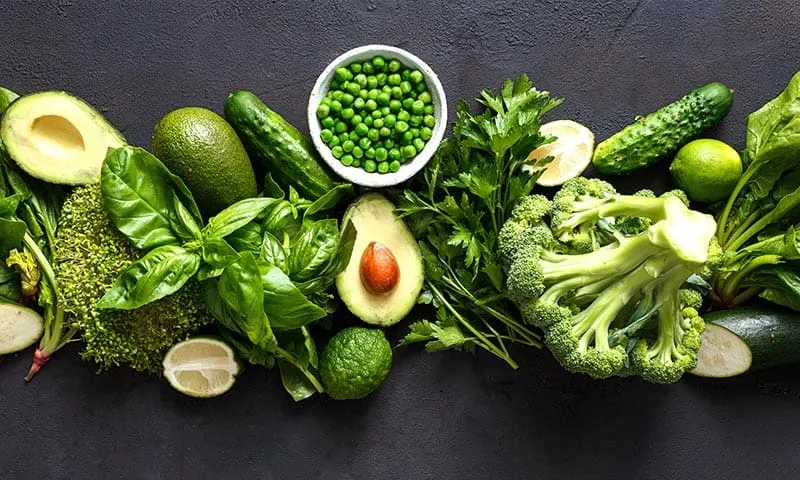 El verde en la cocina: alimentos y nutrientes verdes